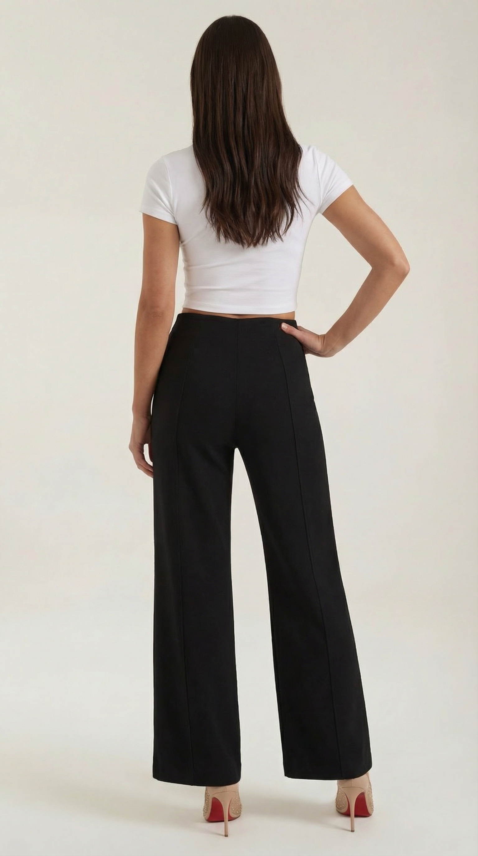 Pantalón baggy de cintura media