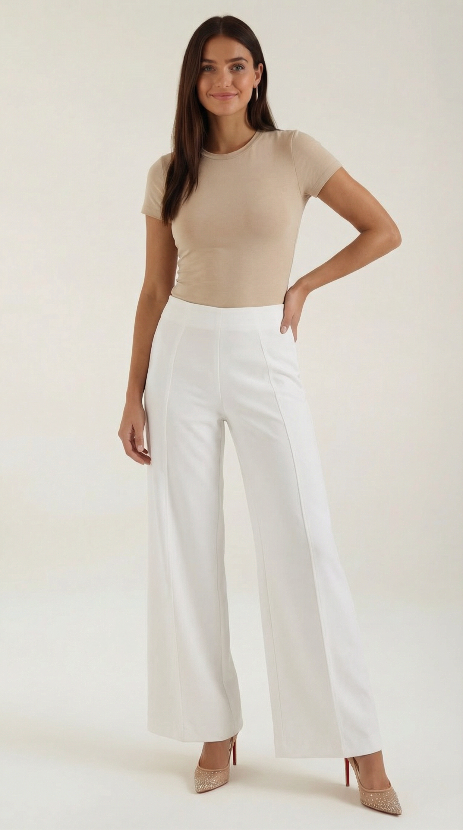 Pantalón baggy de cintura media