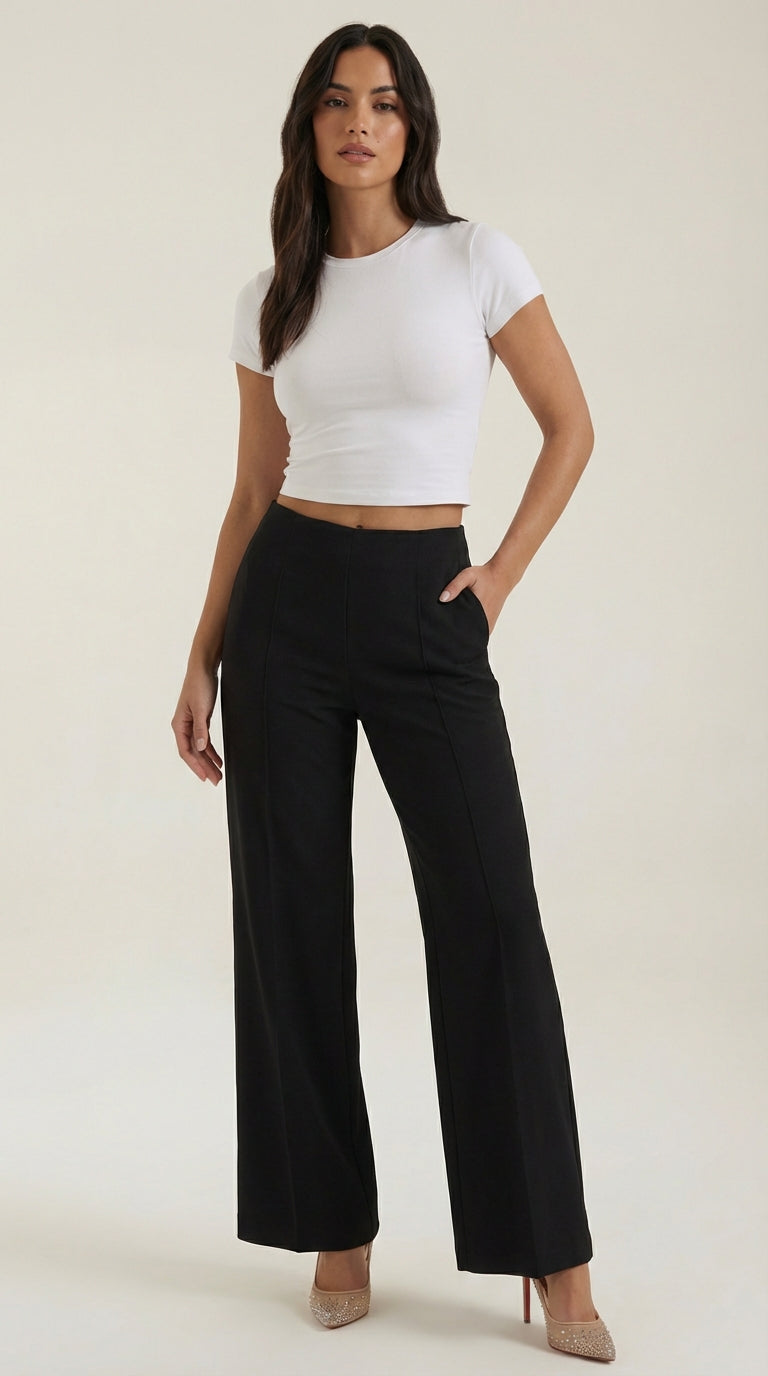 Pantalón baggy de cintura media