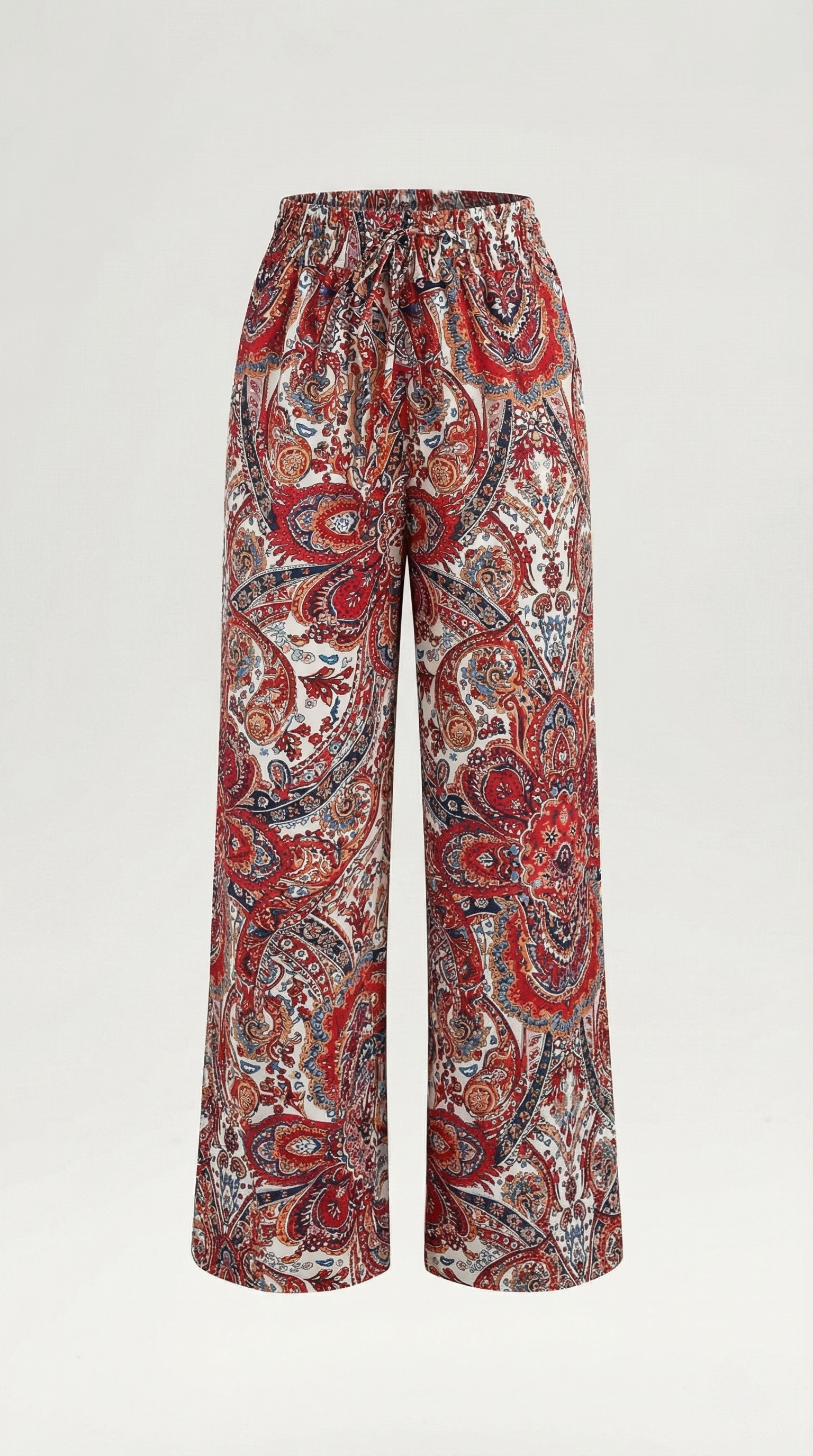 Pantalón con estampado paisley de inspiración bohemia