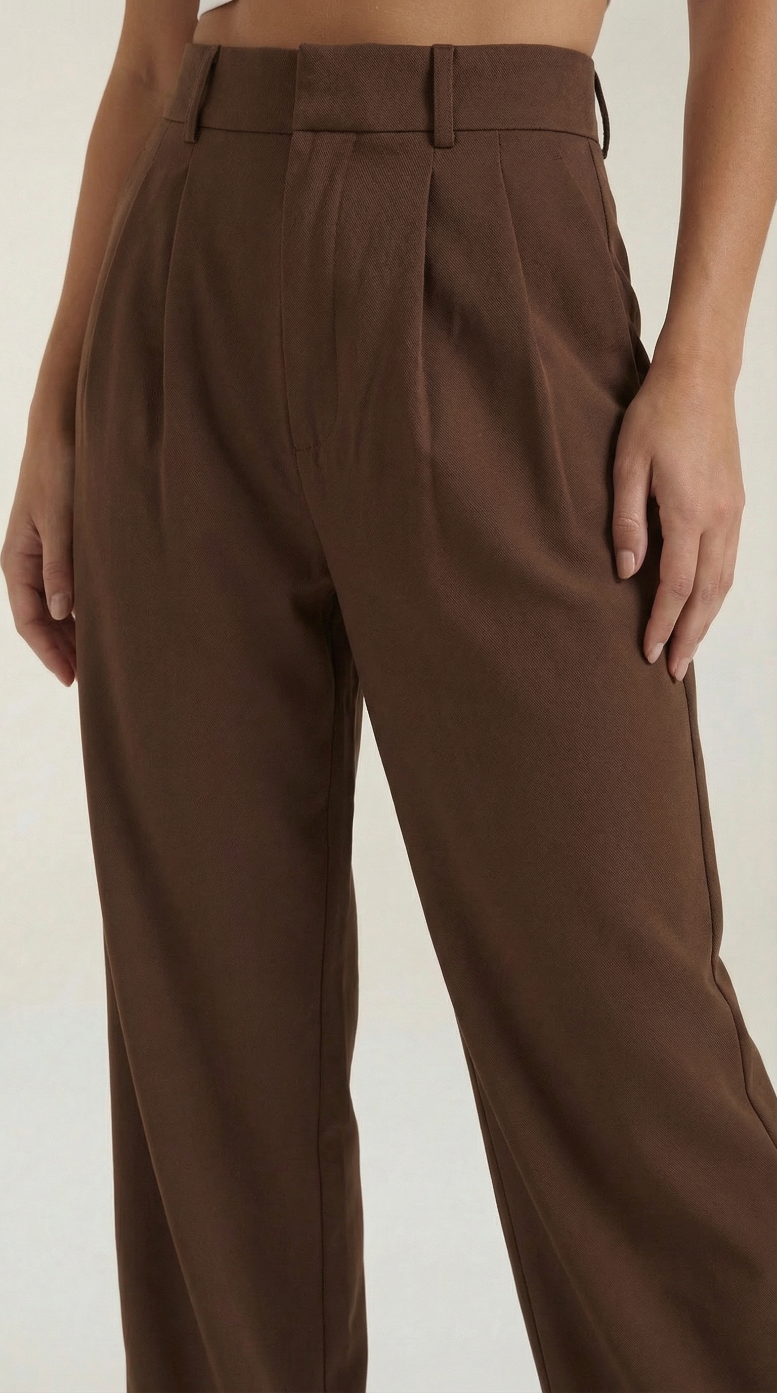 Pantalón de pierna ancha de caída fluida