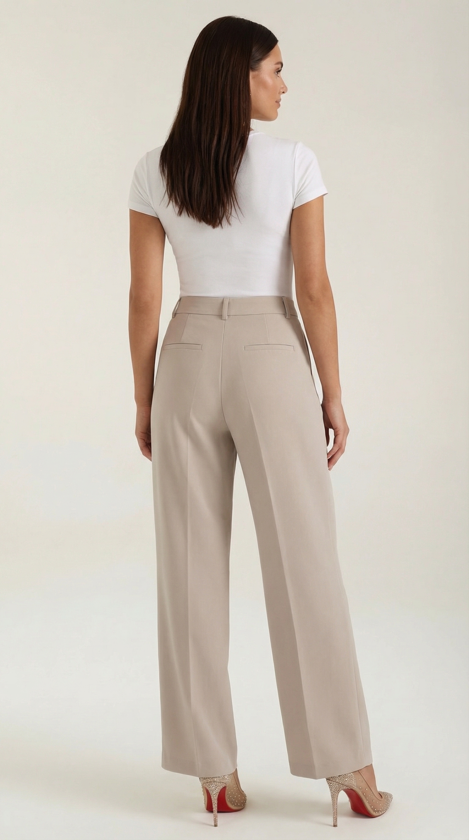 Pantalón de pierna ancha de caída fluida