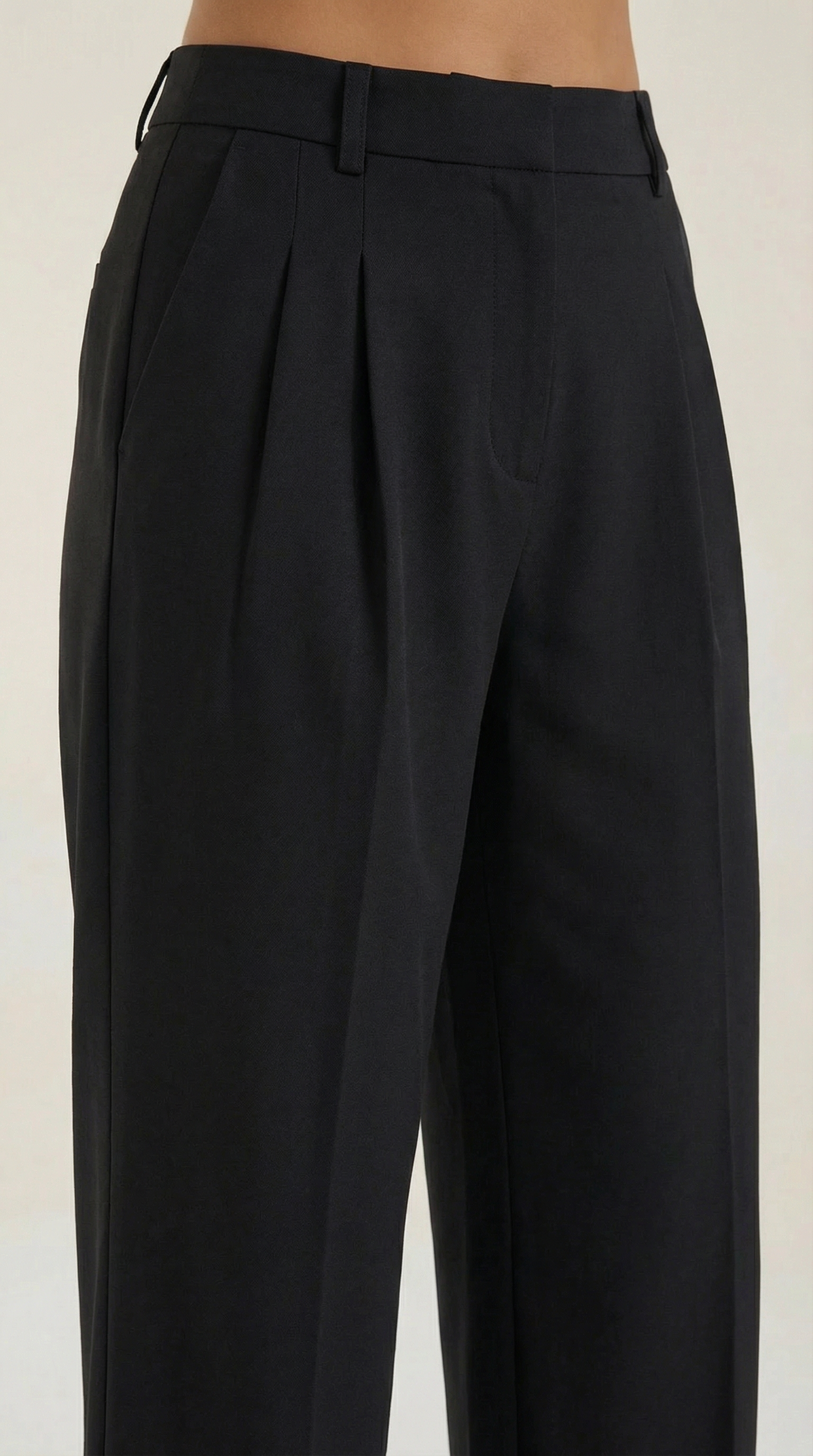 Pantalones de oficina de pierna ancha