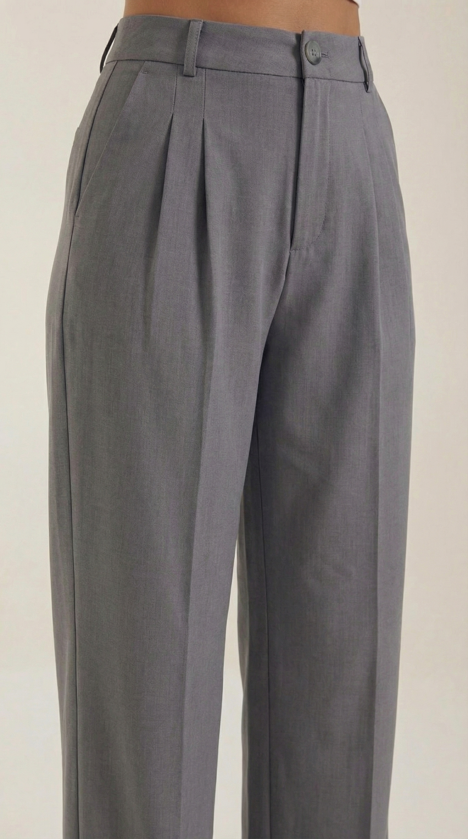 Pantalones de oficina de pierna ancha