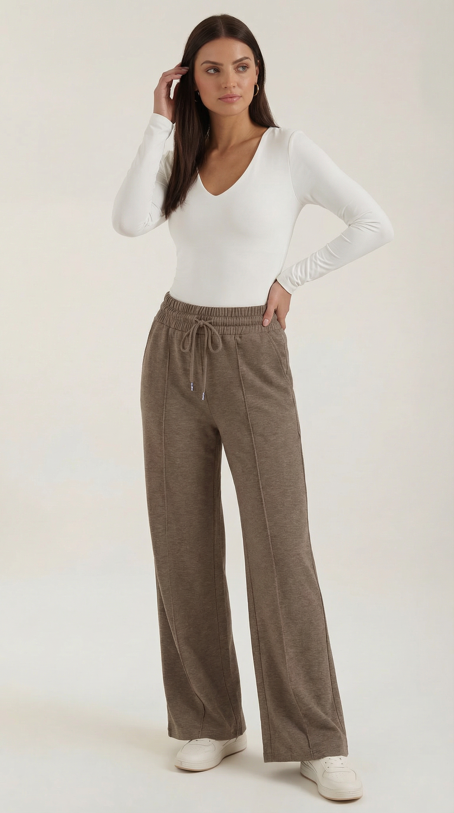 Pantalones ligeros de estilo vacacional