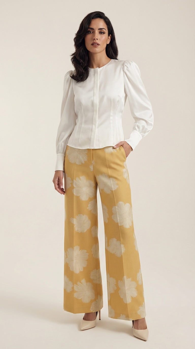 Pantalones lounge con estampado floral