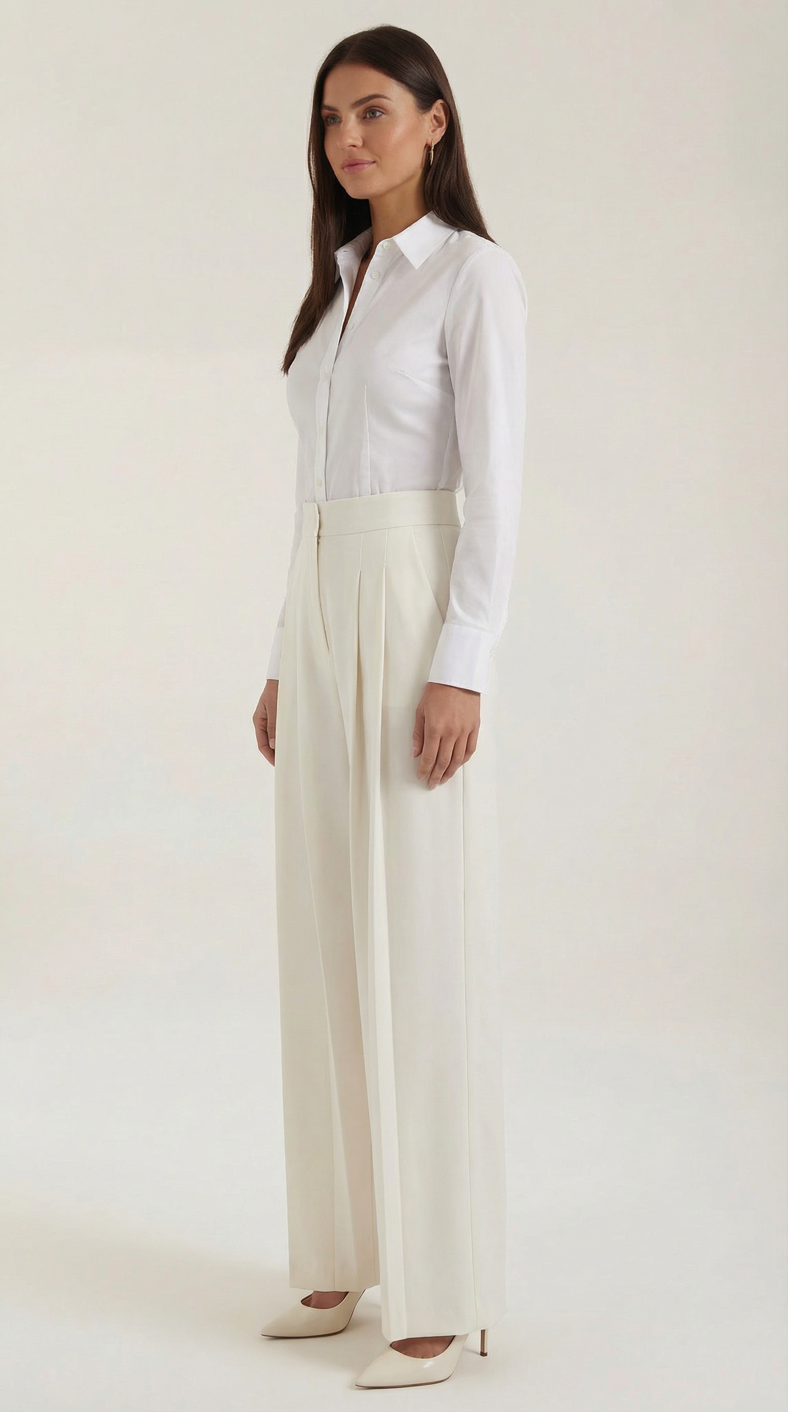 Pantalones plisados de estilo elegante