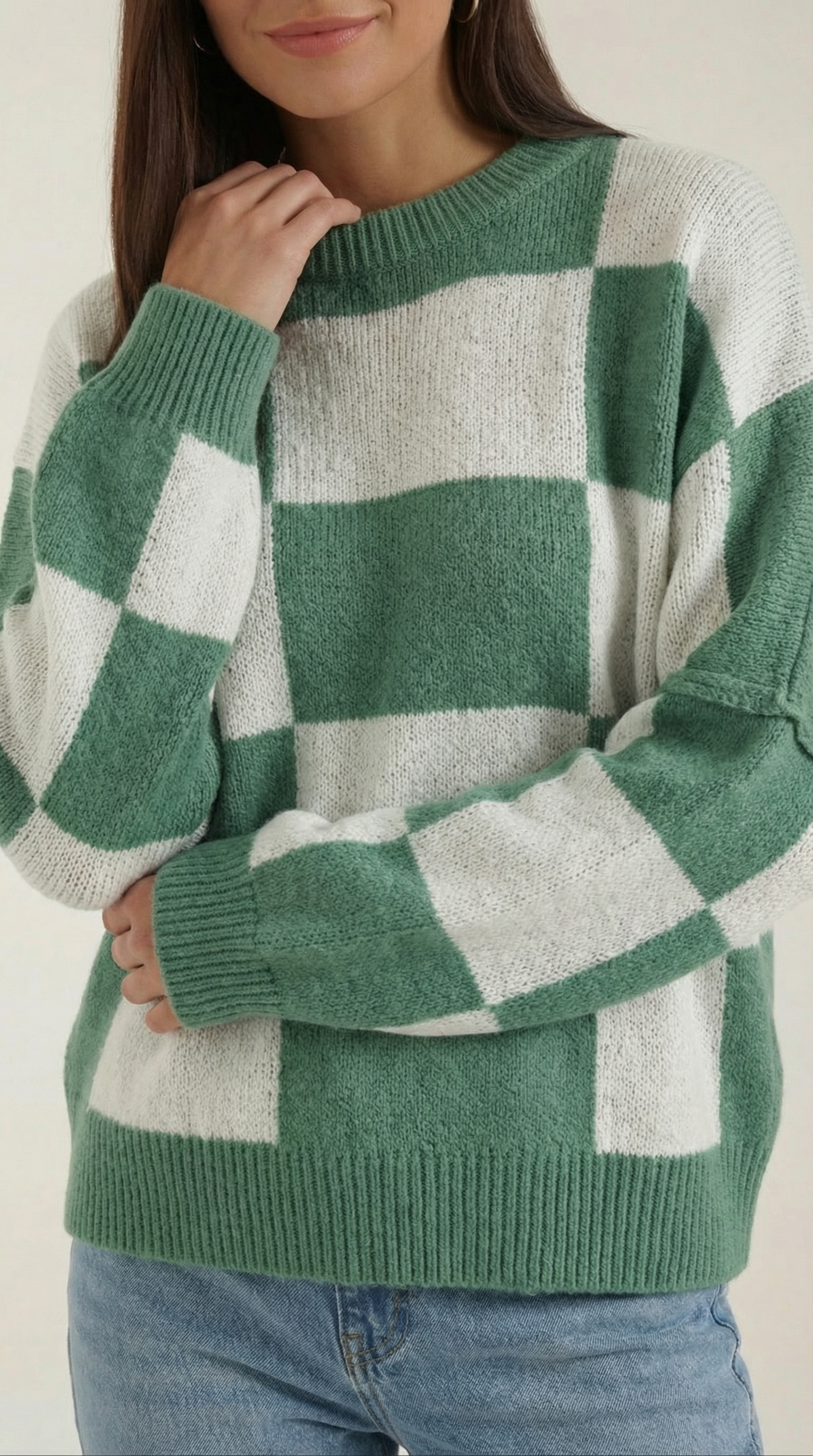 Suéter Cuadros Estilo Atemporal