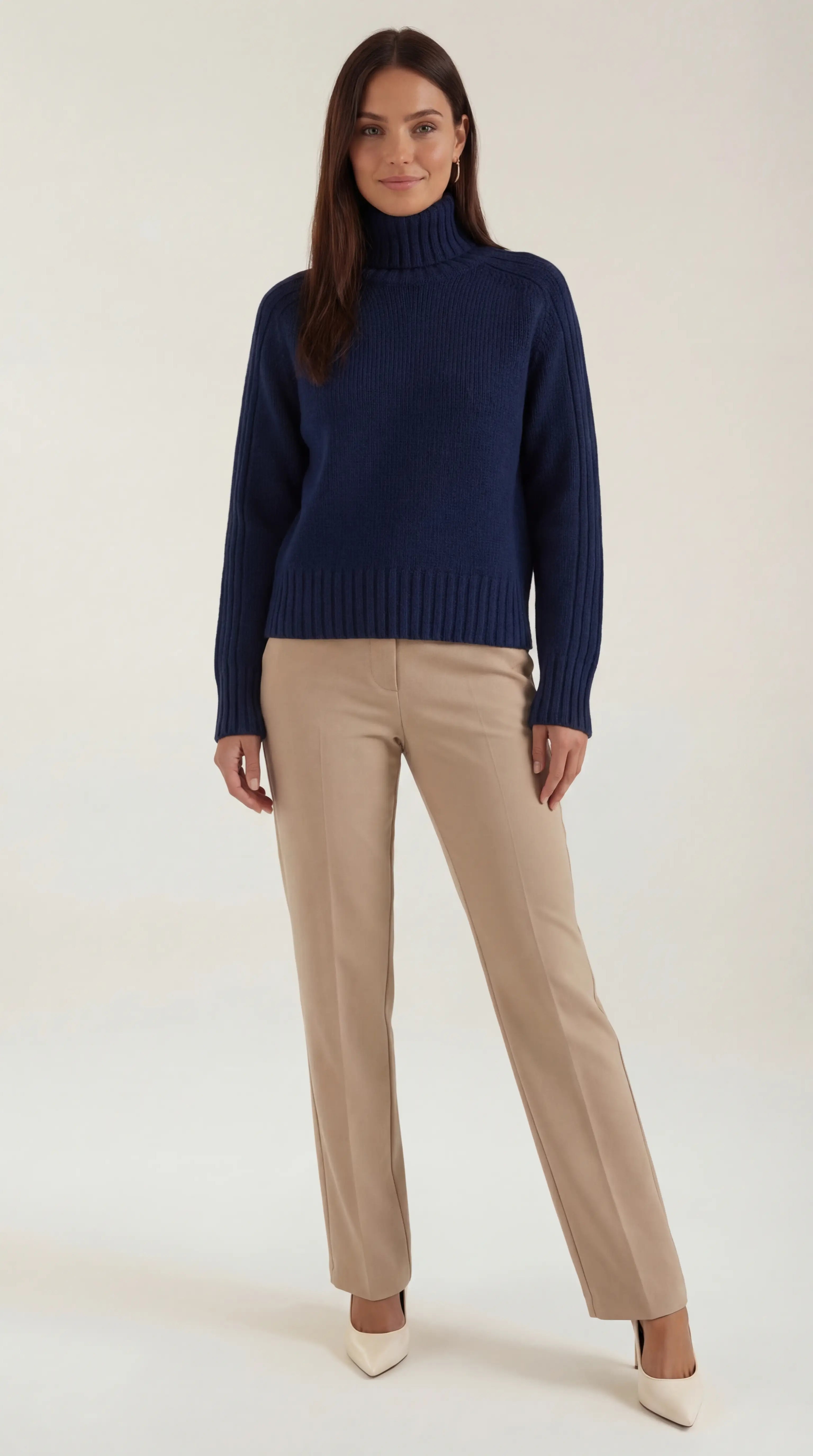 Suéter Oversize Cuello Alto Sofisticado