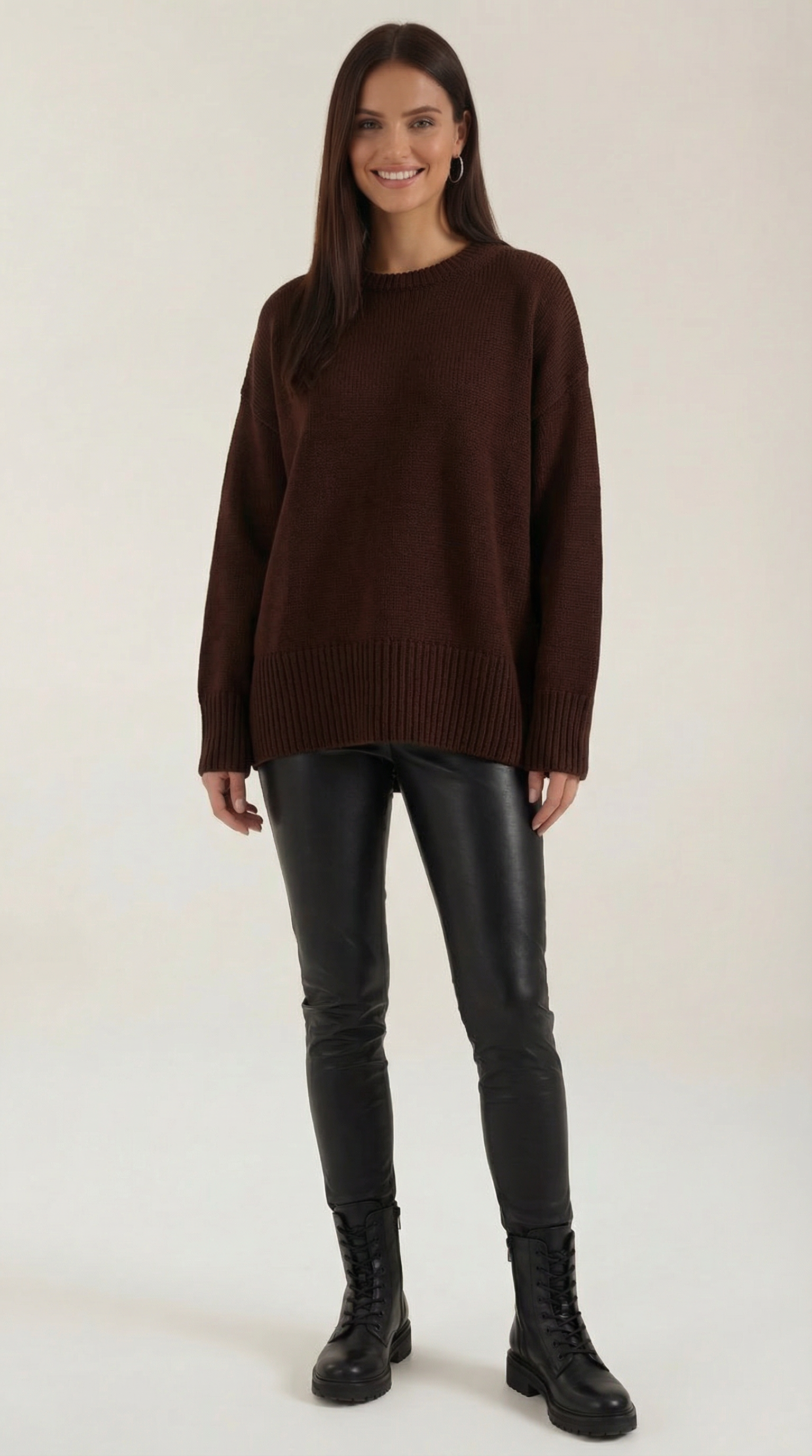 Suéter Oversize Estética Minimalista