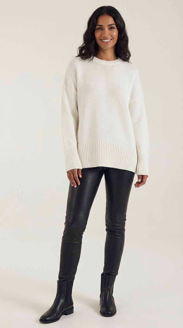 Suéter Oversize Estética Minimalista