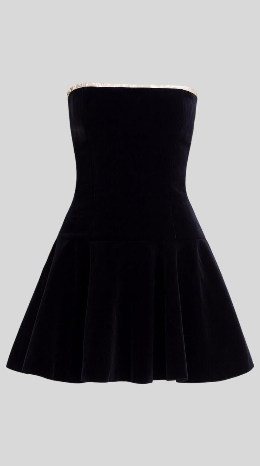 Vestido bustier elegante para oficina y fiestas