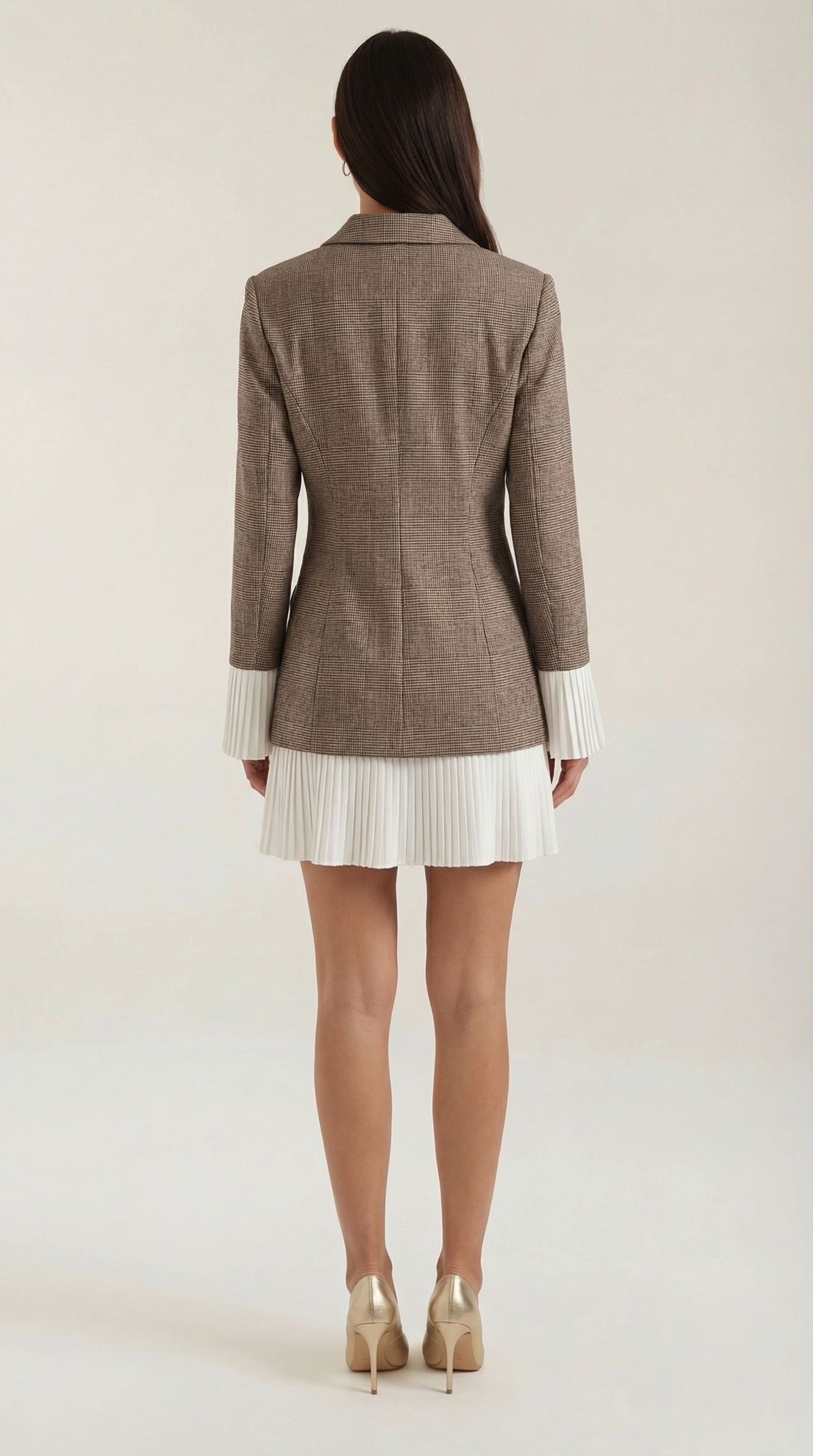 Vestido estilo blazer de corte recto