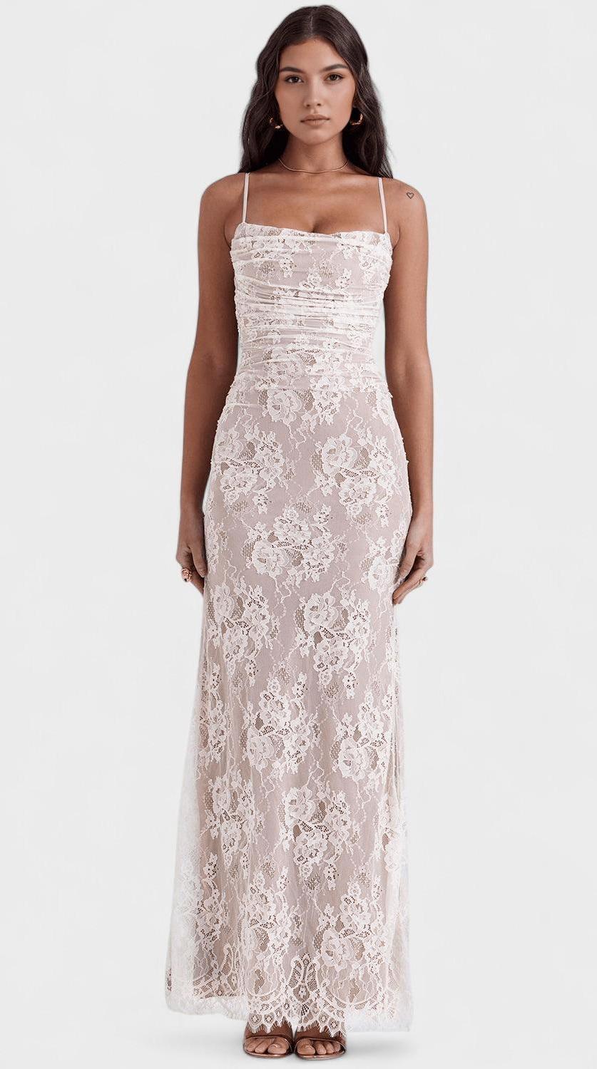 Vestido maxi de corte fluido elegante
