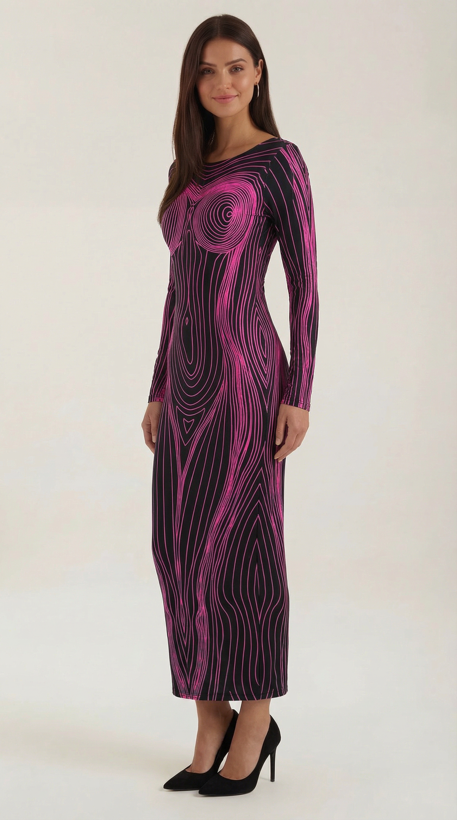 Vestido maxi de estilo maximalista ajustado