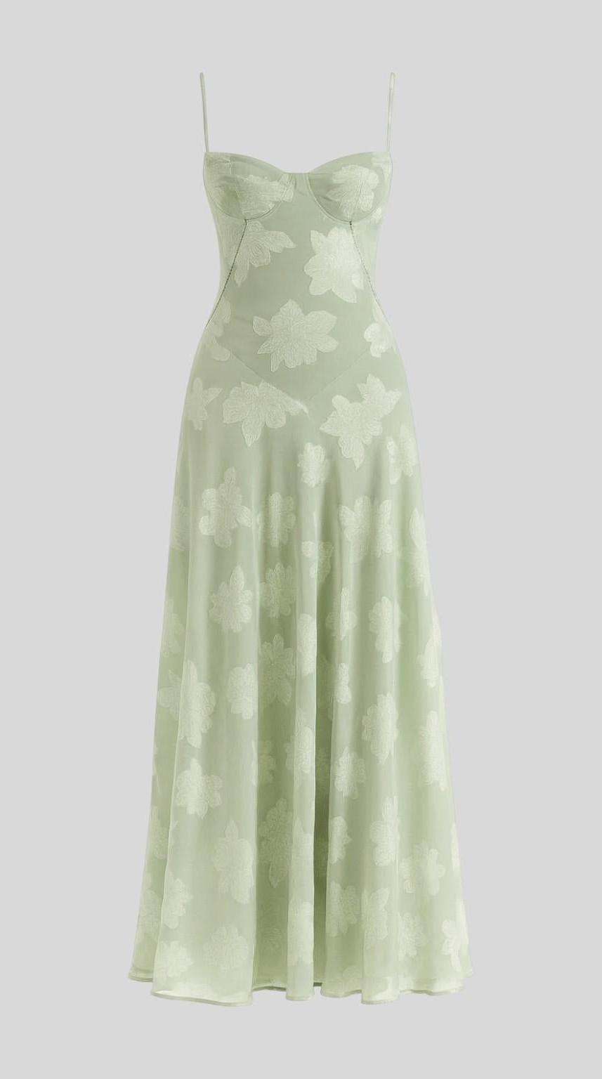 Vestido maxi de silueta fluida y drapeado