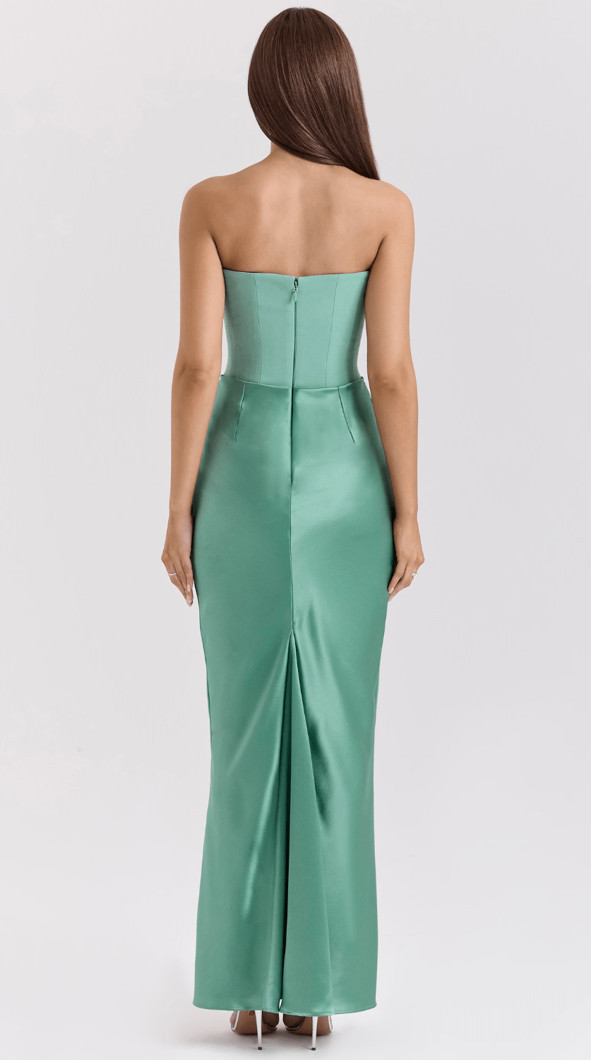 Vestido maxi fluido de caída elegante