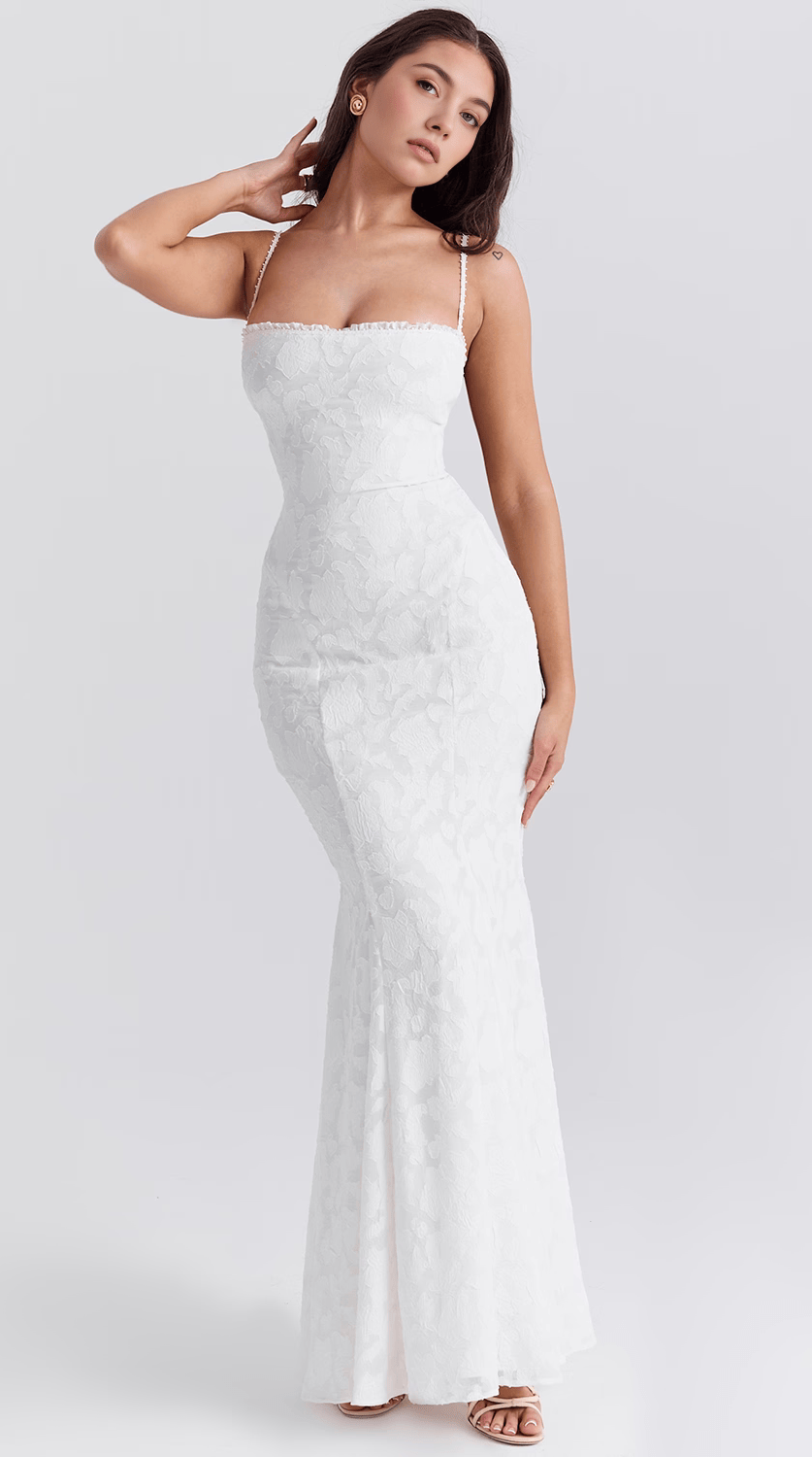 Vestido maxi fluido de silueta premium