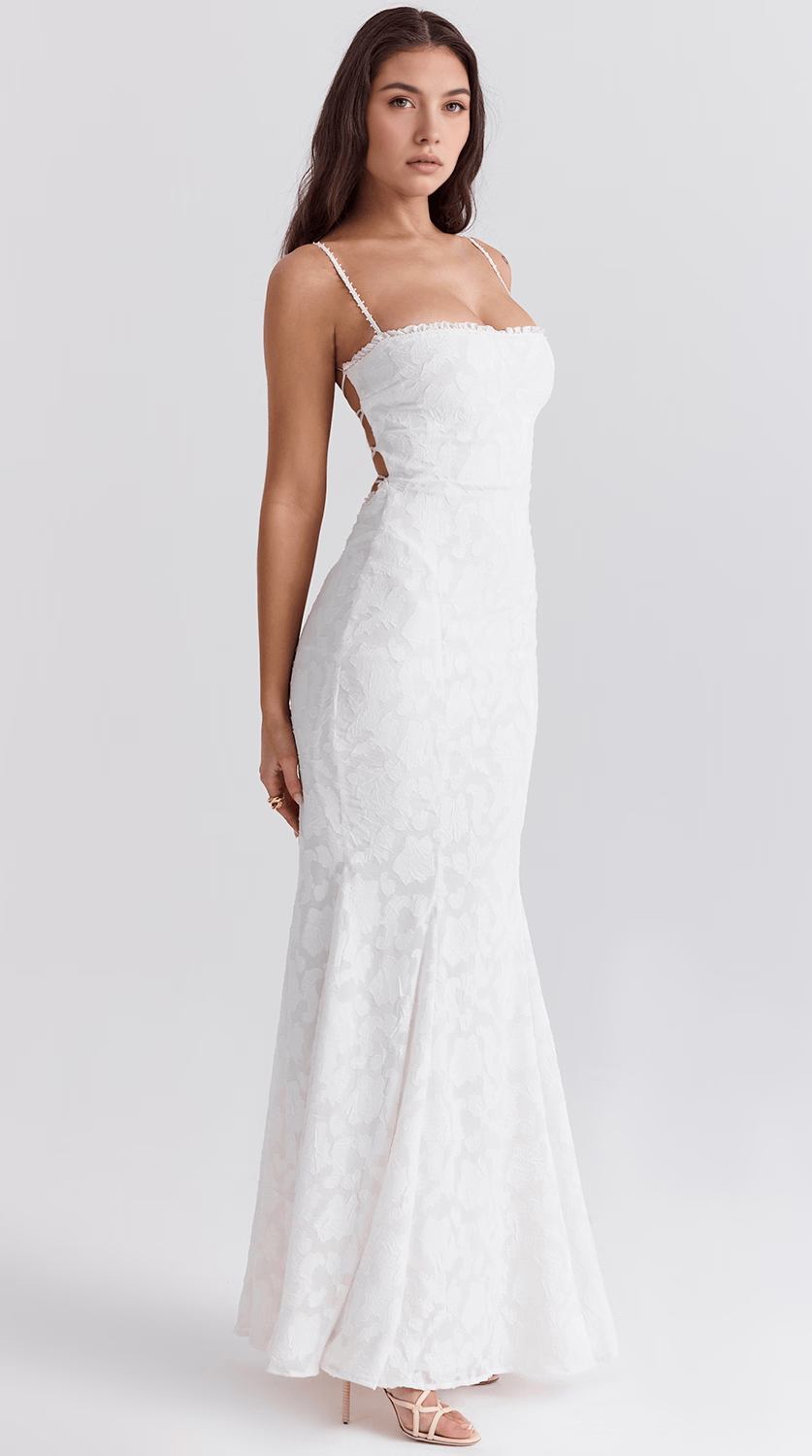 Vestido maxi fluido de silueta premium