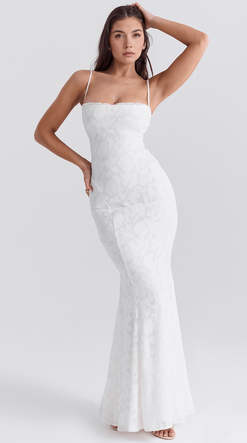 Vestido maxi fluido de silueta premium
