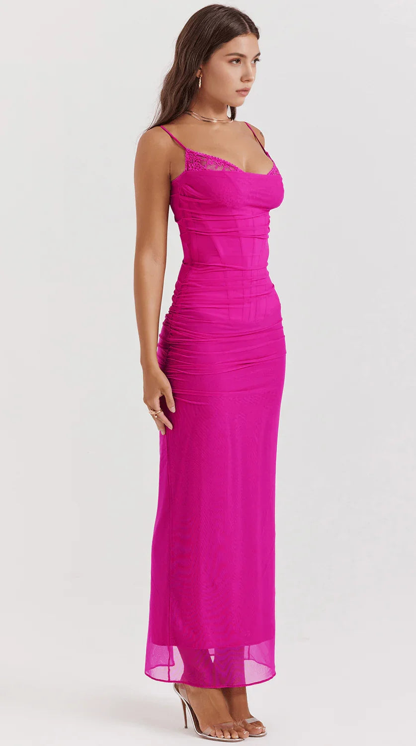 Vestido maxi fluido ideal para fiestas