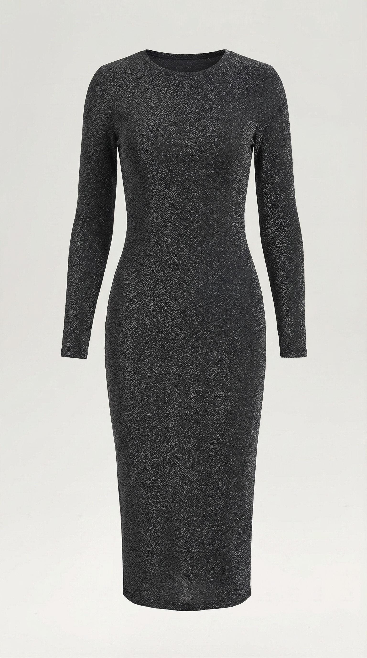 Vestido midi ajustado de corte elegante