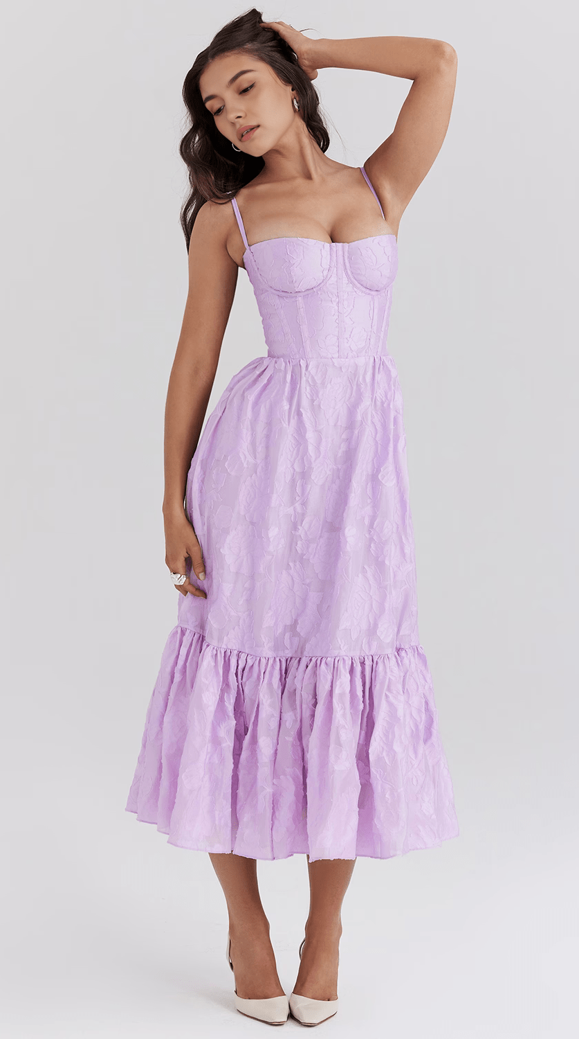 Vestido midi drapeado perfecto para eventos