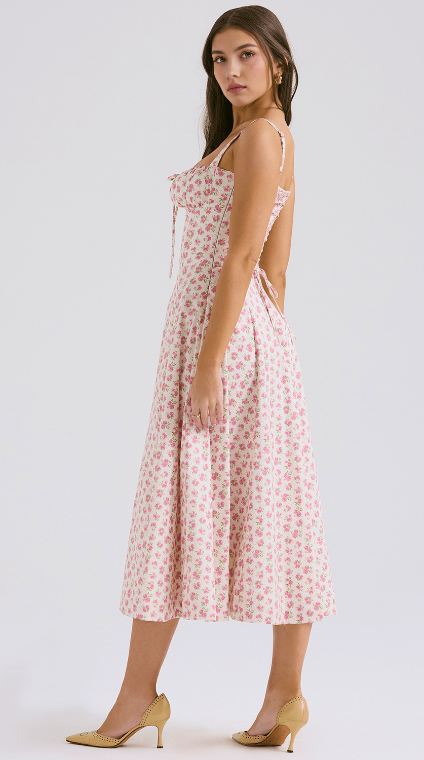 Vestido midi drapeado versátil