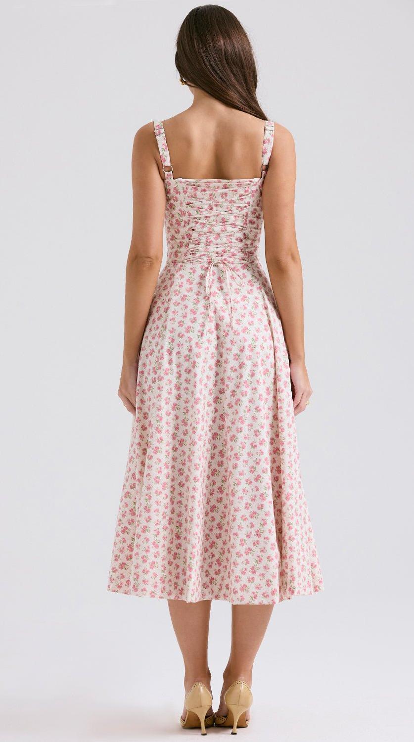 Vestido midi drapeado versátil