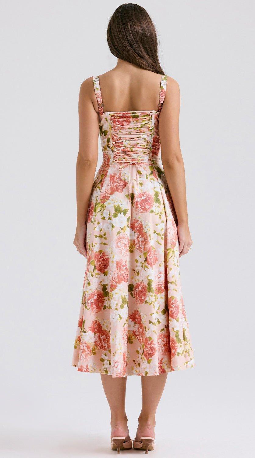 Vestido midi drapeado versátil