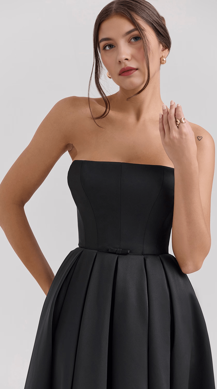 Vestido midi fluido con movimiento natural