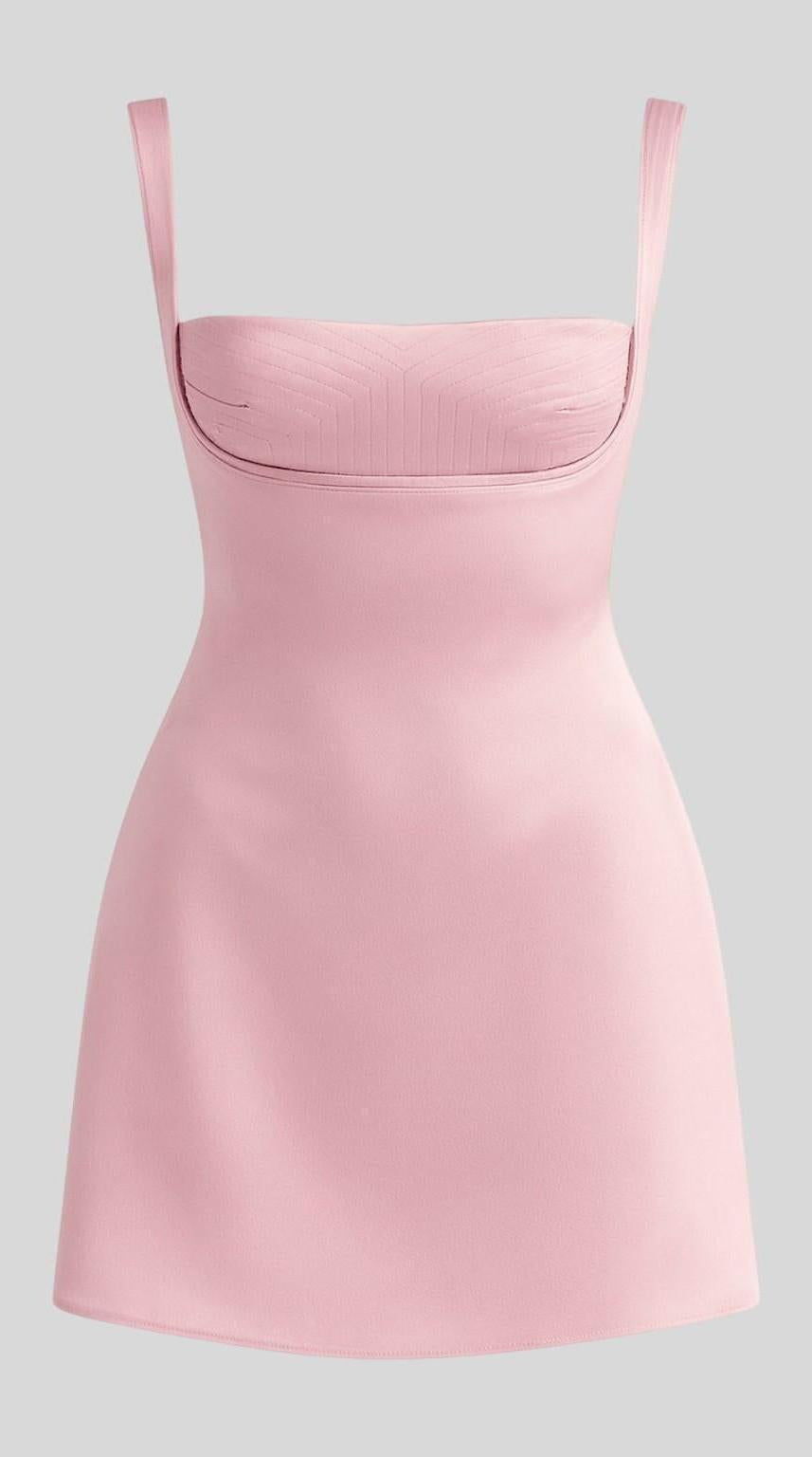 Vestido mini con cintura ajustada