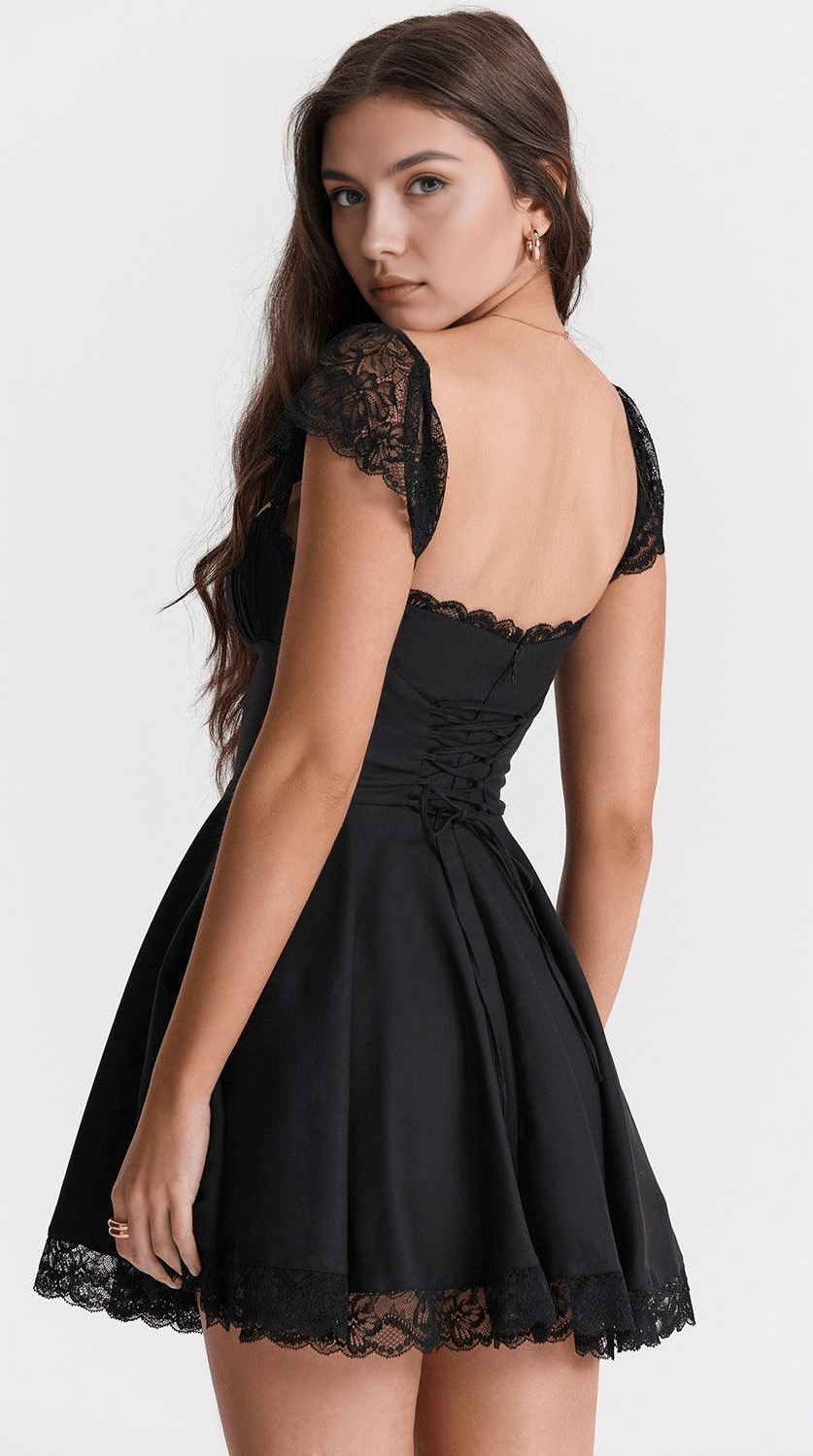 Vestido mini drapeado elegante para eventos