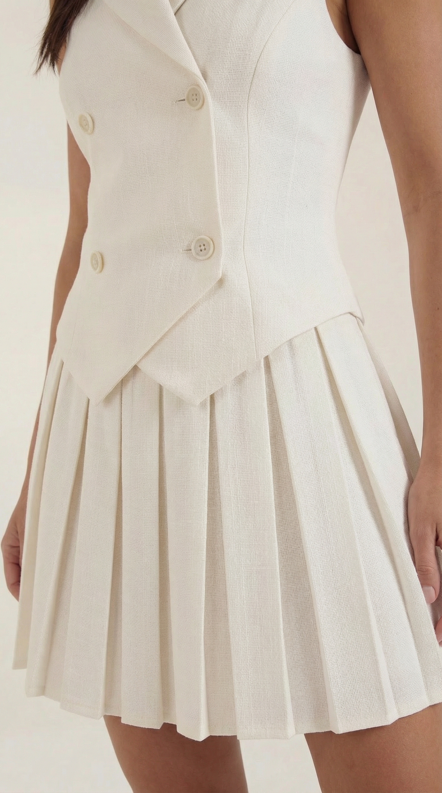 Vestido mini estilo blazer estructurado