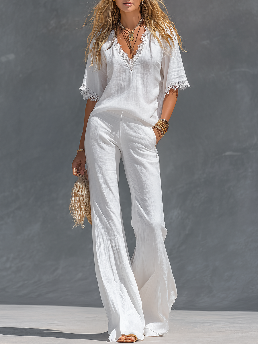 Conjunto Blanco Retro