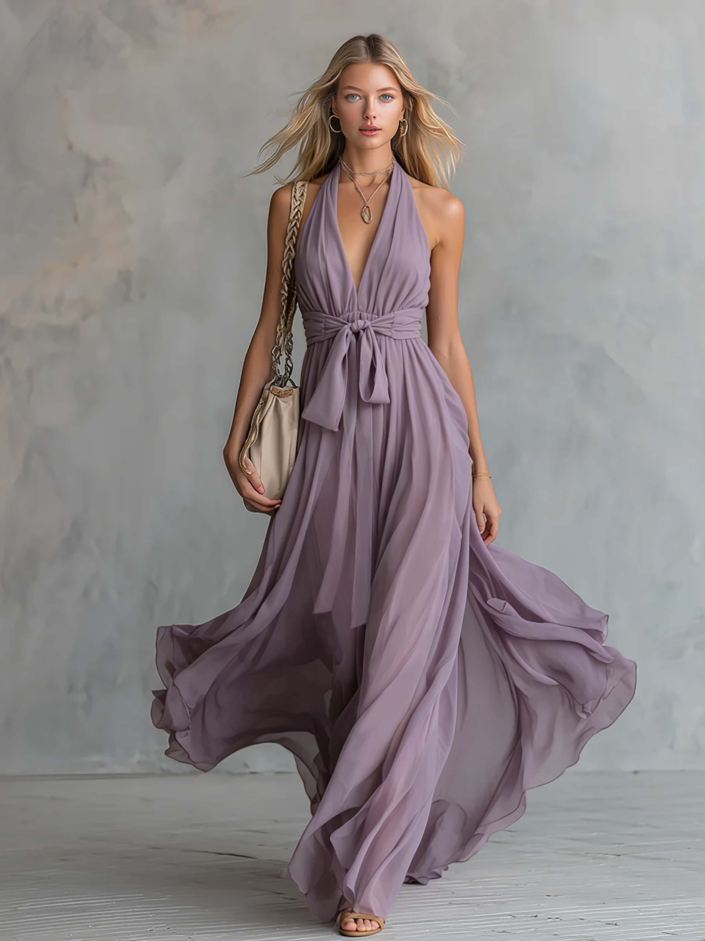 Vestido Maxi Halter