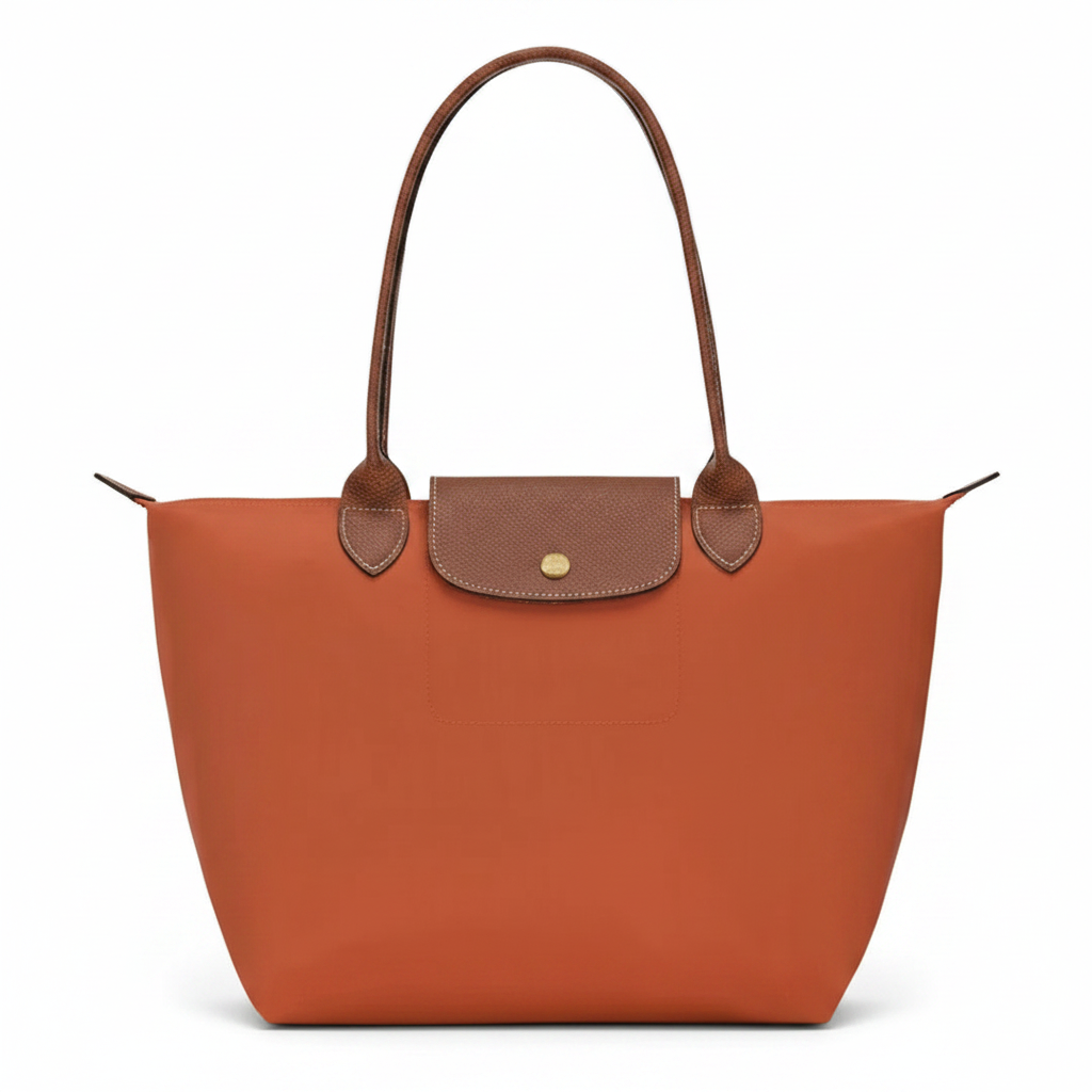 Bolsa Tote Grande Plegable, Ladrillo