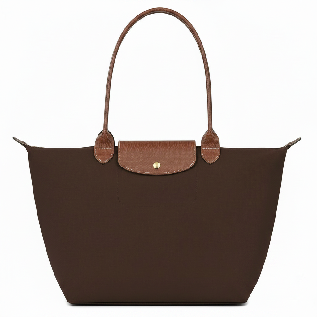 Bolso Tote Grande Plegable, Ébano
